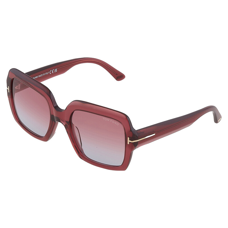 Tom Ford Kaya Purple Gradient Square Ladies Sunglasses FT1082 66Y
