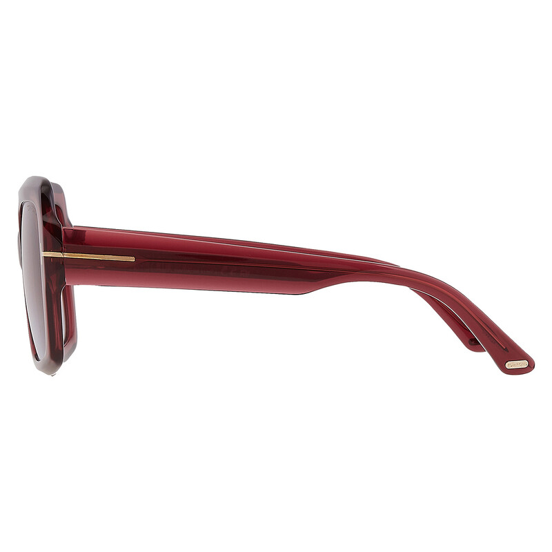 Tom Ford Kaya Purple Gradient Square Ladies Sunglasses FT1082 66Y