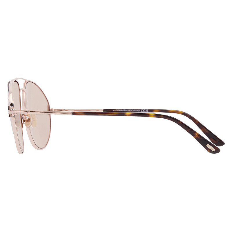 Tom Ford Ken Light Brown Photochromatic Pilot Men display picture 3