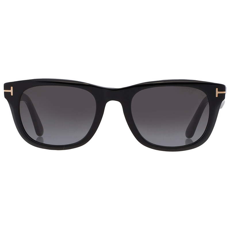 Tom Ford Kendel Smoke Gradient Square Unisex Sunglasses FT1076 01B