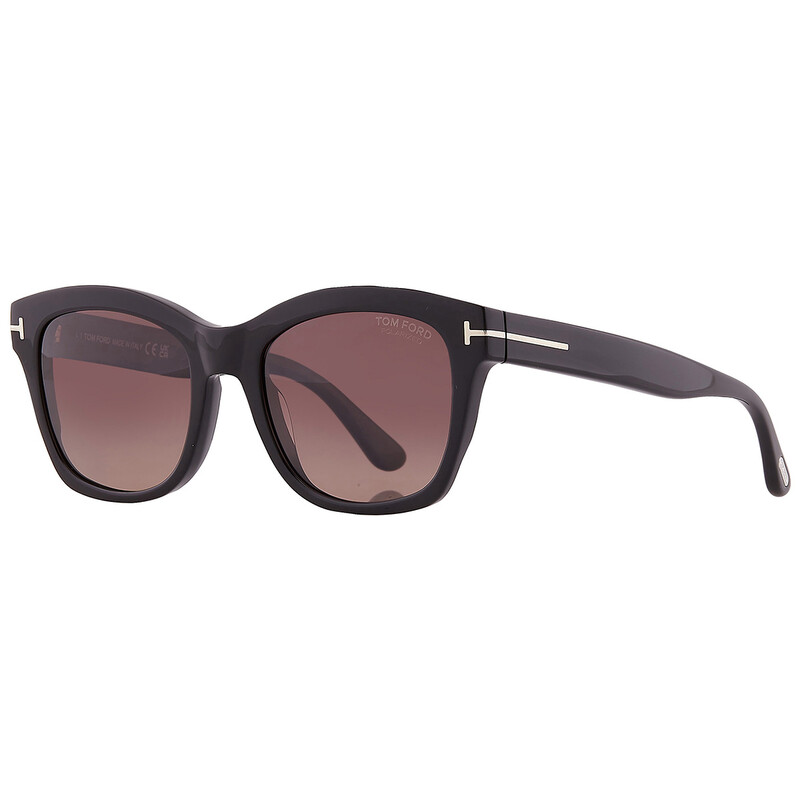 Tom Ford Lauren Polarized Brown Cat Eye Ladies Sunglasses FT0614