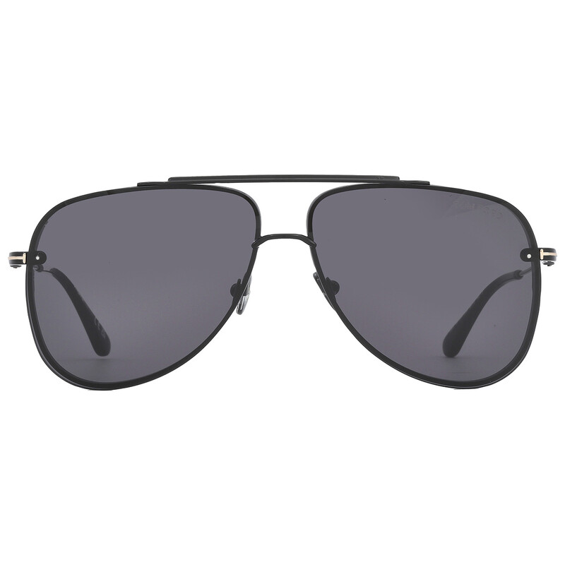 Tom Ford Leon Smoke Pilot Men's Sunglasses FT1071 01A 62