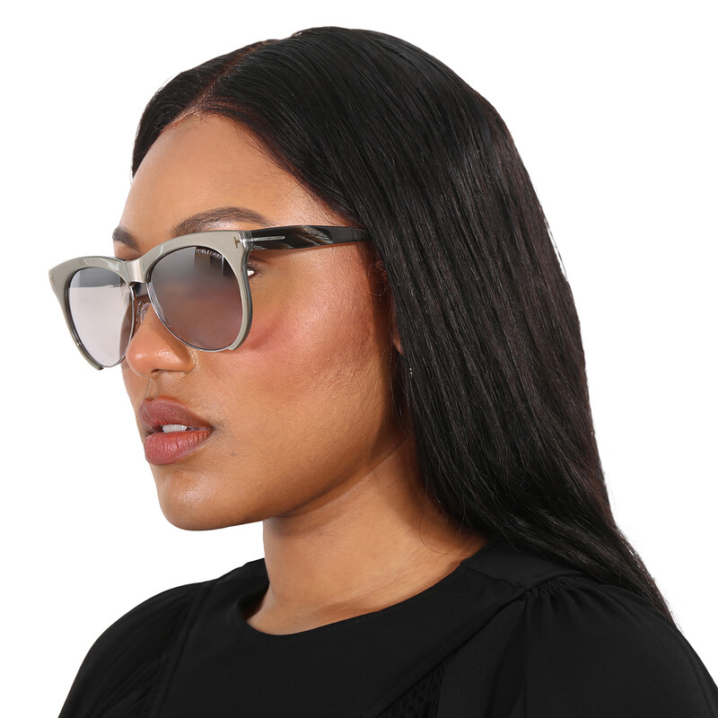 Tom Ford Leona Brown Mirror Oval Ladies Sunglasses FT0365  display picture 3