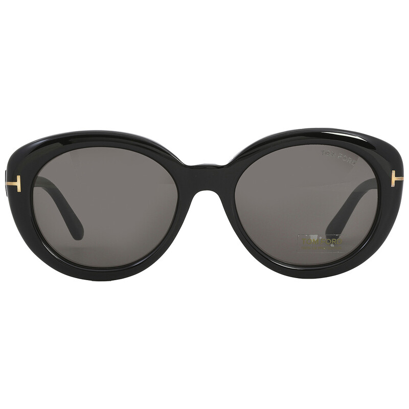 Tom Ford Smoke Women\'s Black Sunglasses New Tom Ford Carla Polarized Smoke Square Ladies Sunglasses  main image 2