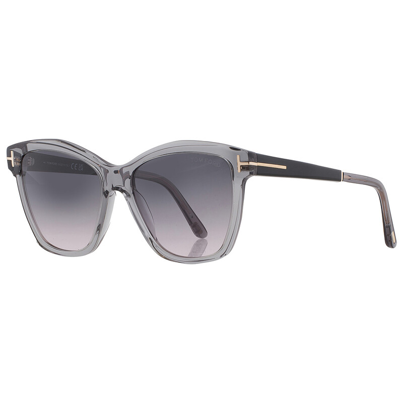 Tom Ford Lucia Smoke Butterfly Ladies Sunglasses FT1087 20A 54