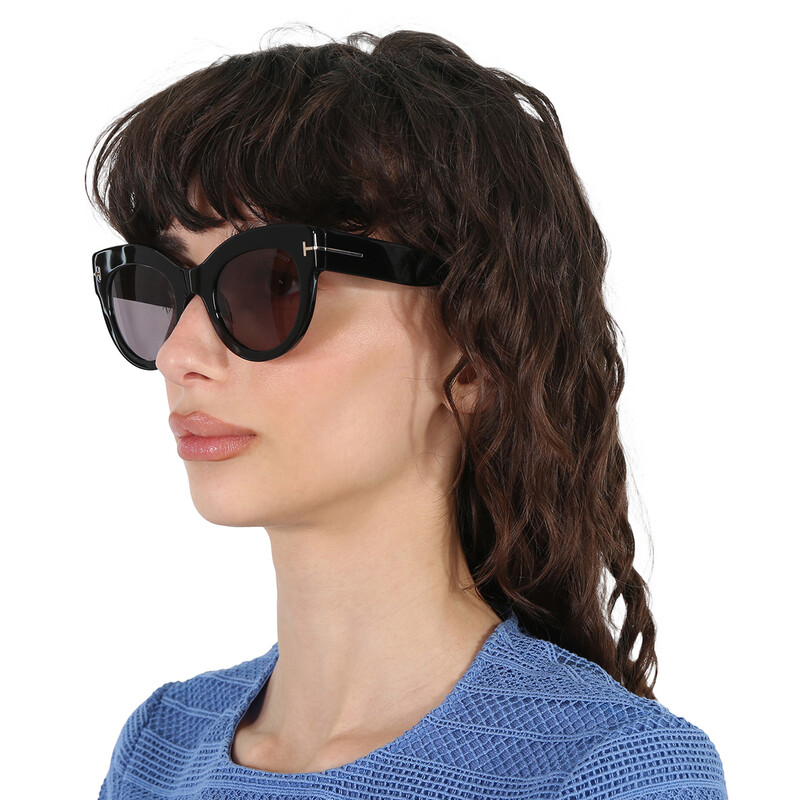 NIB Tom Ford Lucilla FT1063 cat-eye sunglasses in turquoise brown Tom Ford LUCILLA FT 1063 women Brown Cat Eye Sunglasses  main image 2