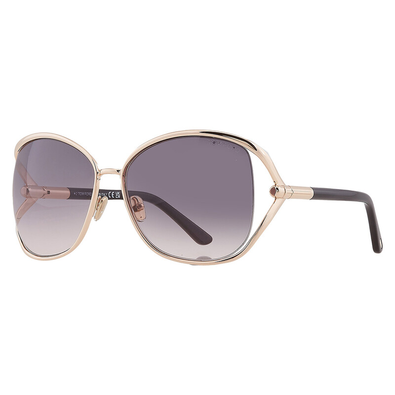 Tom Ford Marta Smoke Gradient Butterfly Ladies Sunglasses  display picture 2