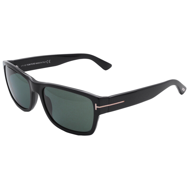 Tom Ford Mason Green Rectangular Men's Sunglasses FT0445 01N 58