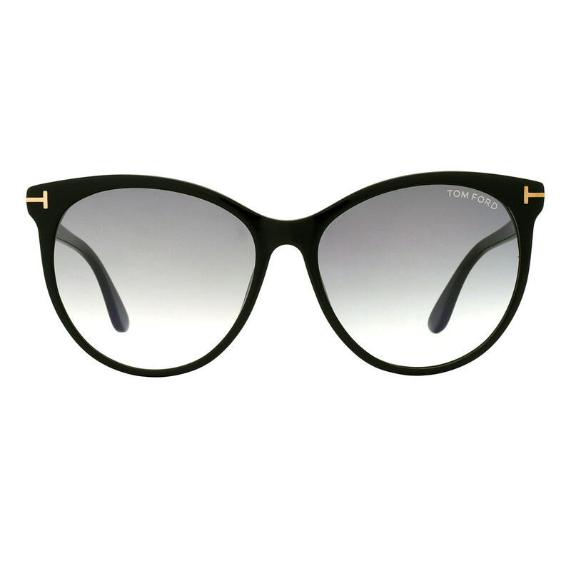 TOM FORD トムフォード TF787-F 01B Maxim サングラス Tom Ford Maxim Gradient Smoke Cat Eye Ladies Sunglasses FT0787 01B