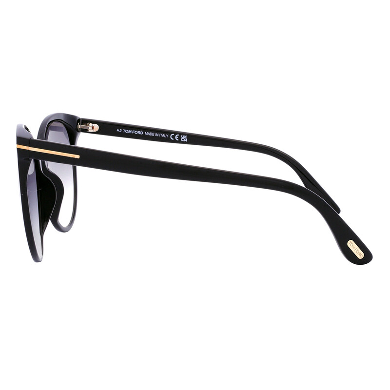Tom Ford Maxim Gradient Smoke Cat Eye Ladies Sunglasses FT0787 01B