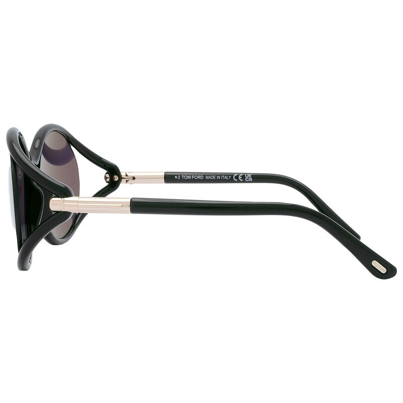 Tom Ford Melody Smoke Oval Ladies Sunglasses FT1090 01A 59 
