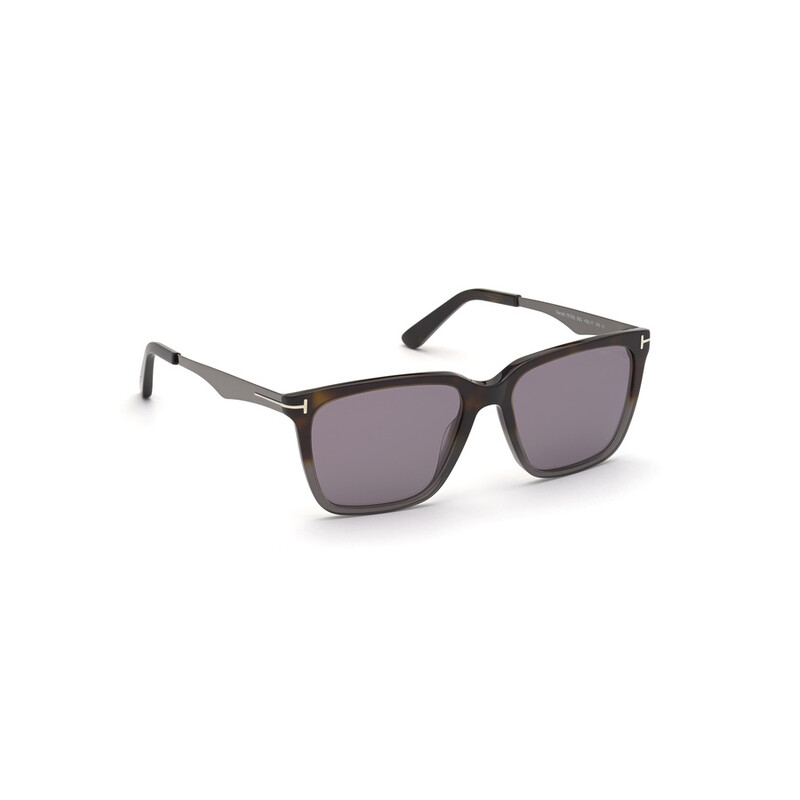 Tom Ford Garrett Smoke Mirror Square Men's Sunglasses FT0862 56C