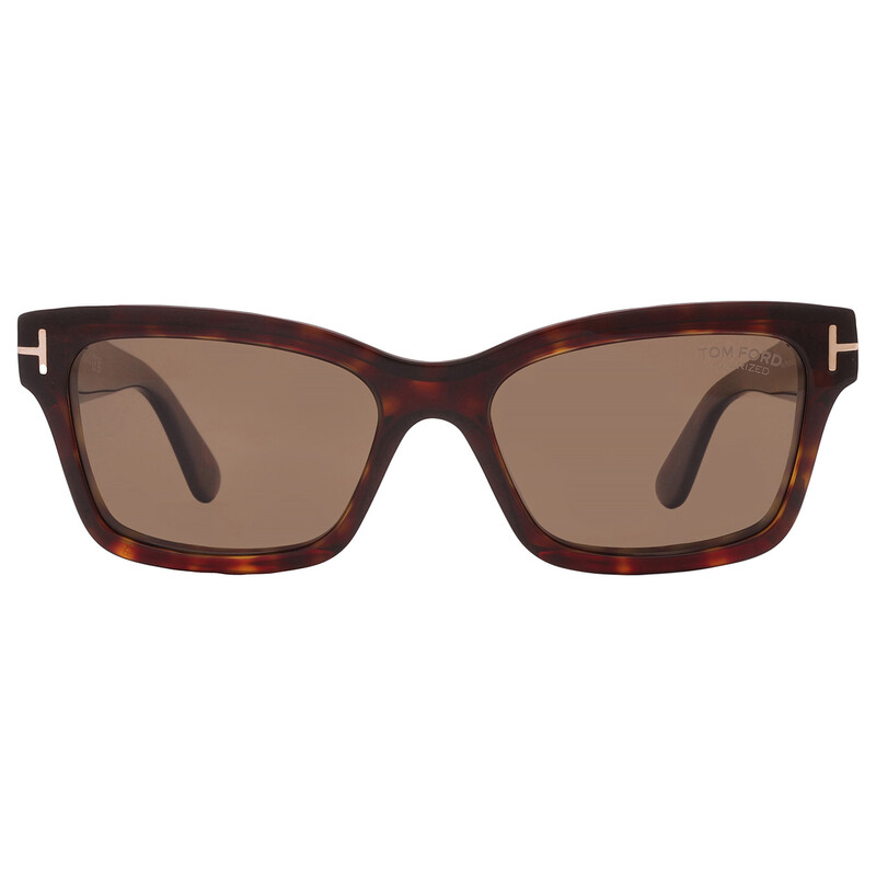 Tom Ford Mikel Polarized Brown Cat Eye Ladies Sunglasses FT1085