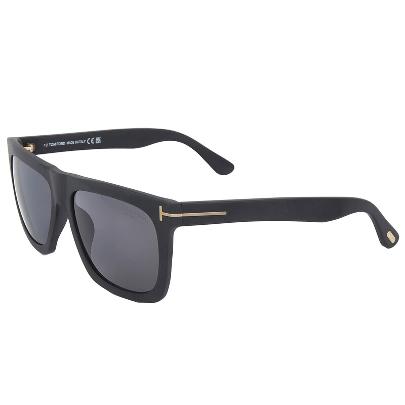 Tom Ford Morgan Polarized Smoke Browline Unisex Sunglasses FT0513