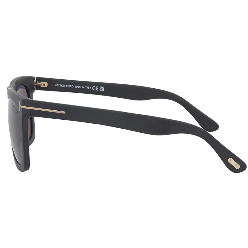 Tom Ford Morgan Polarized Smoke Browline Unisex Sunglasses FT0513