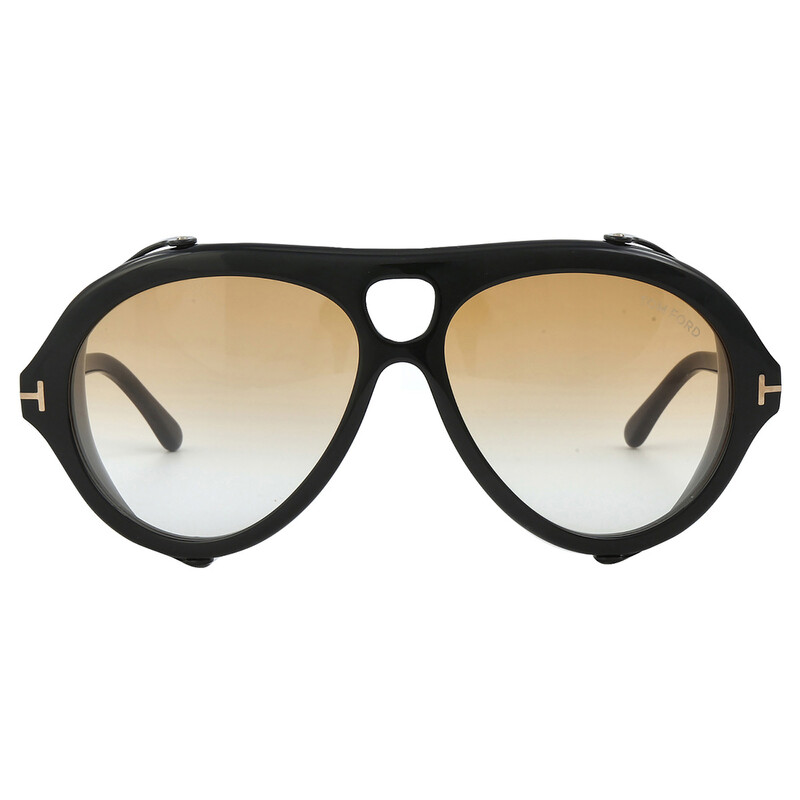 Tom Ford Neughman Amber Gradient Pilot Men's Sunglasses FT0882 01B