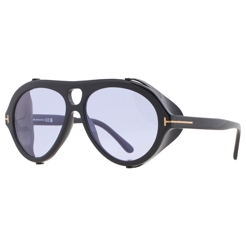 Tom Ford Neughman Violet Pilot Unisex Sunglasses FT0882 01Y 60
