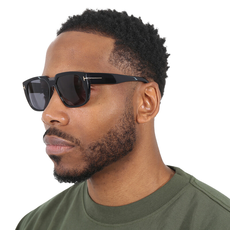 Tom Ford Oliver Smoke Square Men's Sunglasses FT1025 05A 56