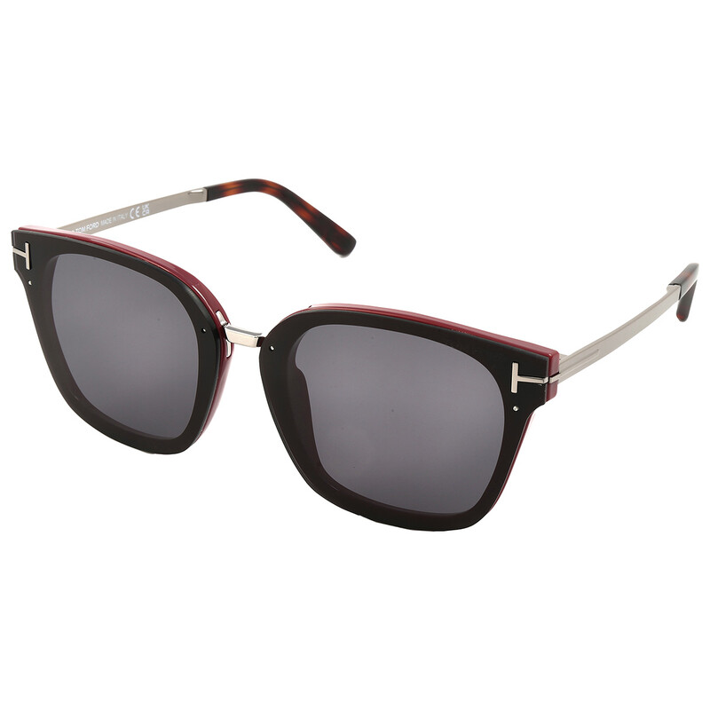 Tom Ford Philippa Smoke Square Ladies Sunglasses FT1014 71A 68