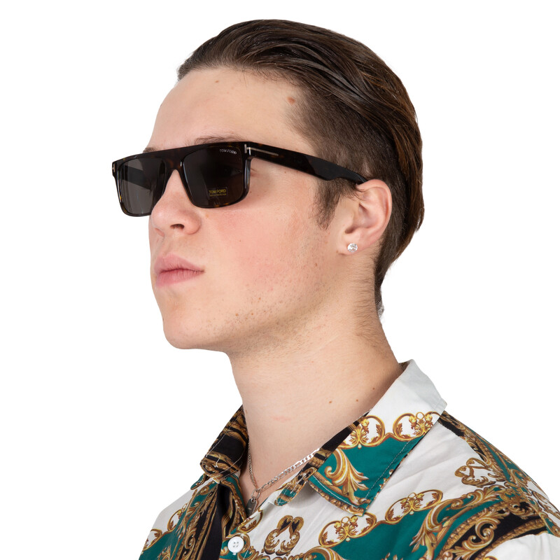Tom Ford Philippe Smoke Rectangular Men's Sunglasses FT0999 52A 58