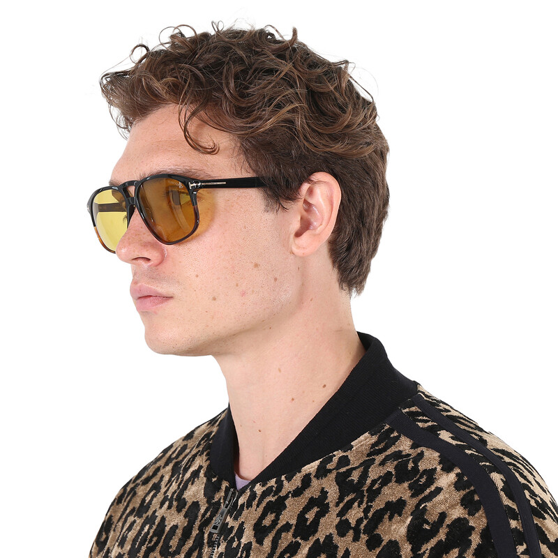 New Authentic Tom Ford Pierre Amber FT1000/S 05E Navigator Sunglasses Tom Ford Tom Ford Amber Navigator Sunglasses | Grailed main image 3
