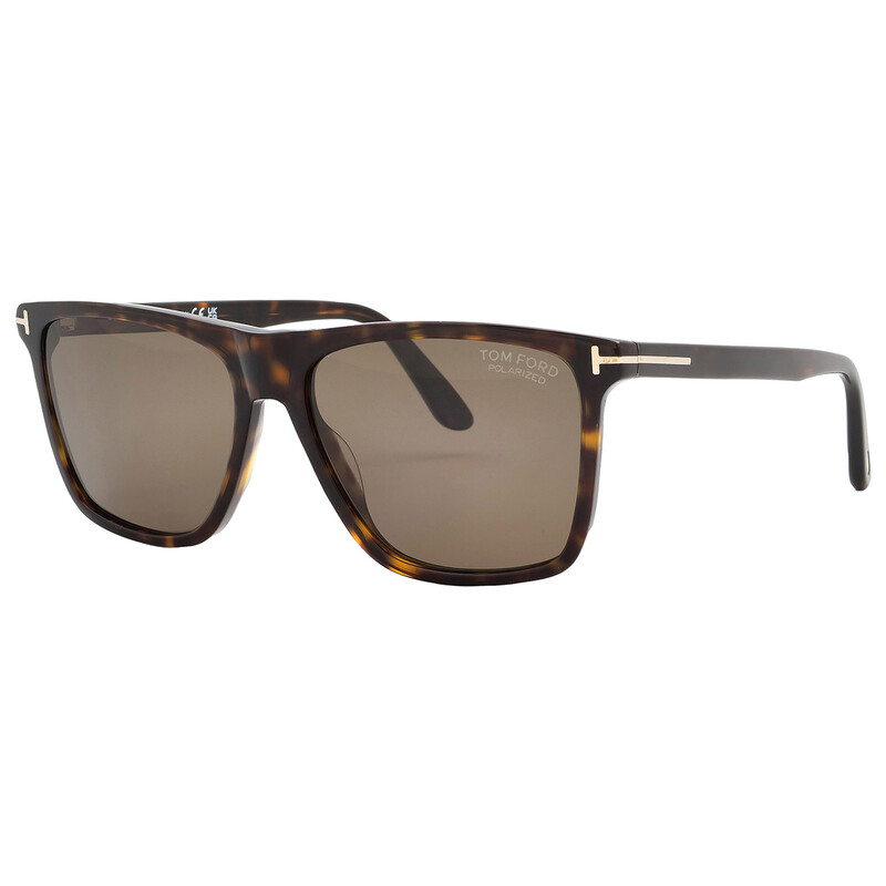 Tom Ford Fletcher Polarized Brown Square Men's Sunglasses FT0832
