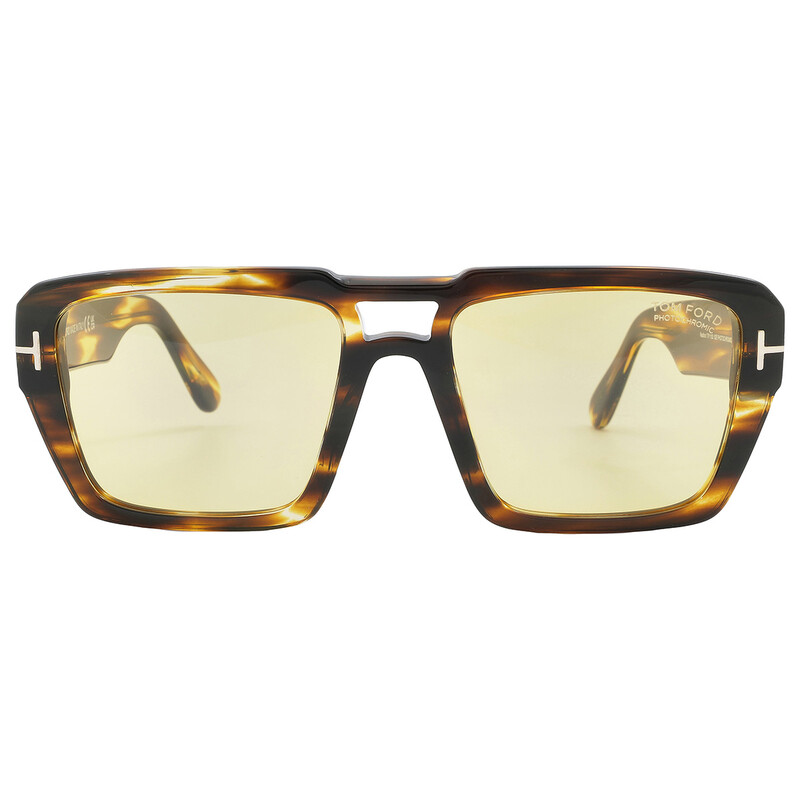 Tom Ford Redford Yellow Photochromatic Square Men's Sunglasses