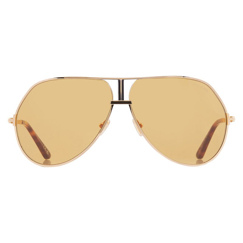 Tom Ford Rickie-02 Amber Pilot Men's Sunglasses FT1281 30E 63
