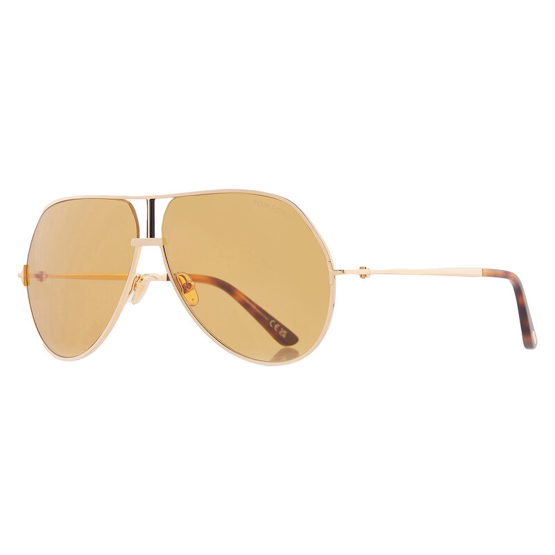 Tom Ford Rickie-02 Amber Pilot Men's Sunglasses FT1281 30E 63