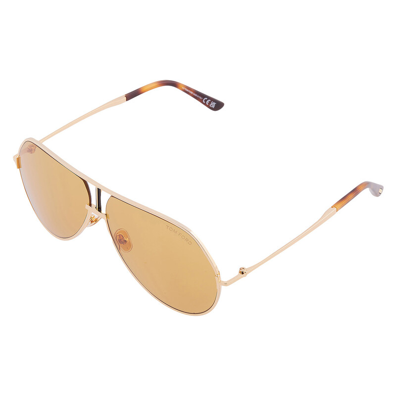 Tom Ford Rickie-02 Amber Pilot Men's Sunglasses FT1281 30E 63