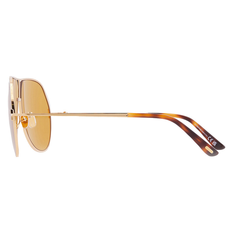 Tom Ford Rickie-02 Amber Pilot Men's Sunglasses FT1281 30E 63