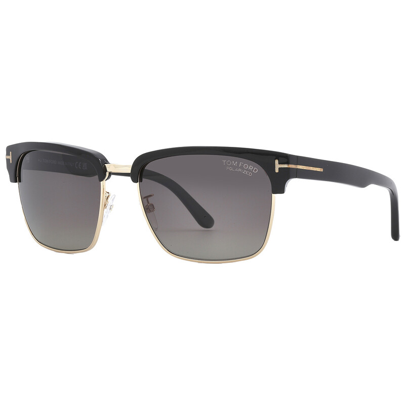 Tom Ford River Polarized Grey Square Men