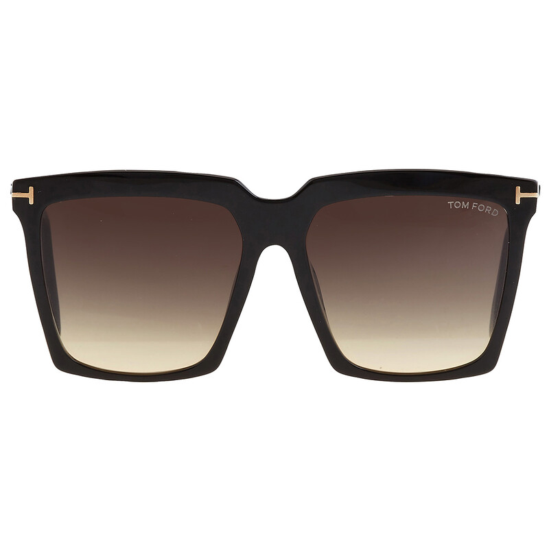 Tom Ford Sabrina Smoke Gradient Square Ladies Sunglasses FT0764