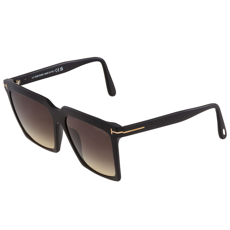 Tom Ford FT0764 01A Black Square Sunglasses Made in Italy Designer Eyewear Tom Ford Eyewear - Black Square Frame Sunglasses main image 3