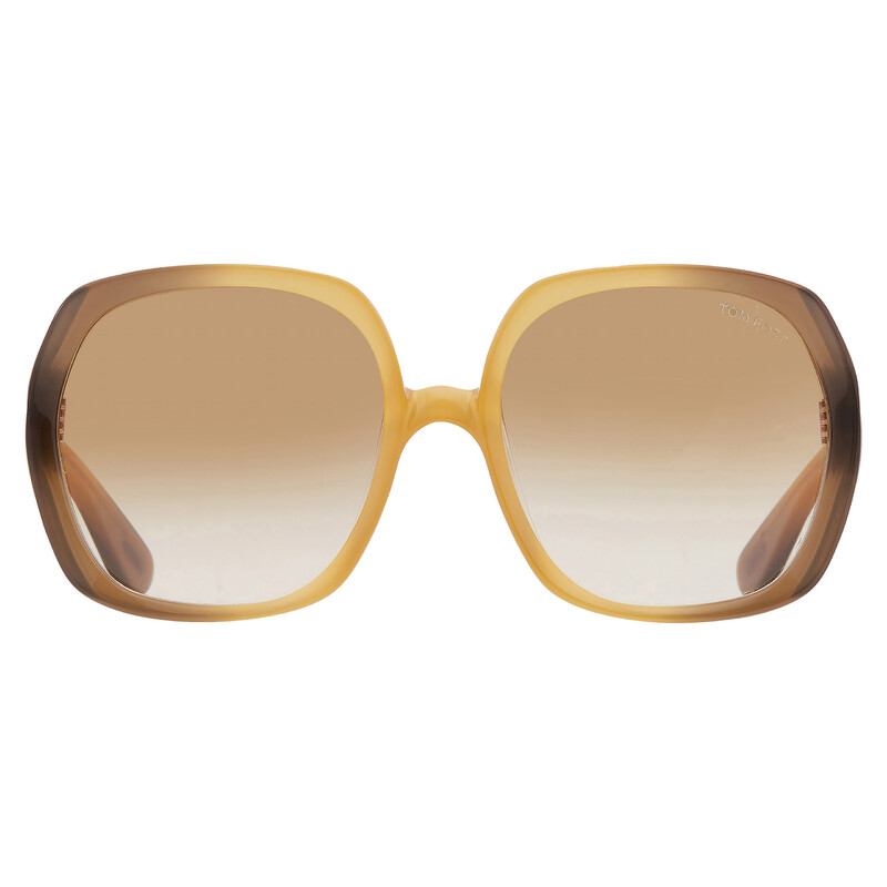 Tom Ford SAFFRON Brown Gradient Butterfly Ladies Sunglasses  display picture 2