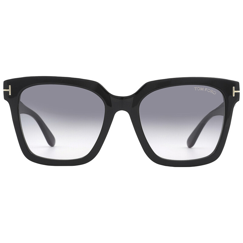 Tom Ford Selby Smoke Gradient Square Ladies Sunglasses FT0952 01B