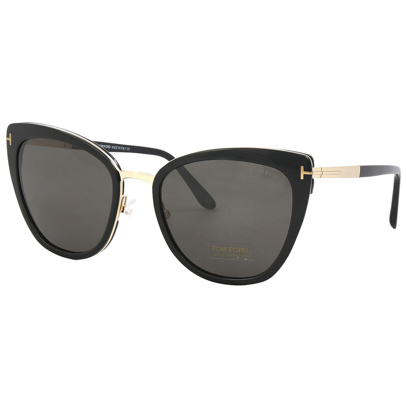 Tom Ford Simona Smoke Cat Eye Ladies Sunglasses FT0717 01A 57