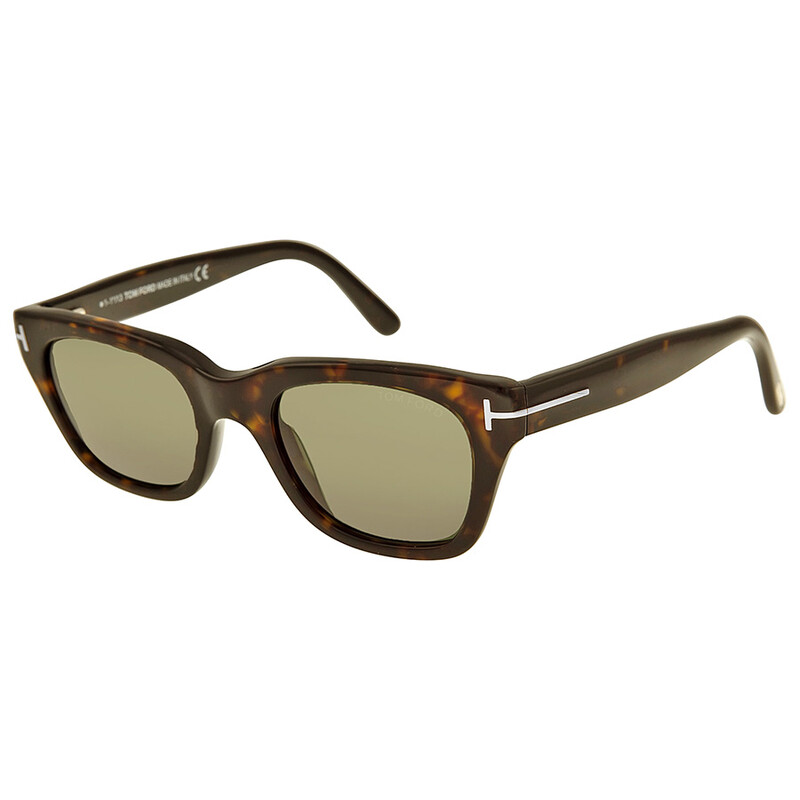 Tom Ford Snowdon Green Square Men's Sunglasses FT0237 52N 50