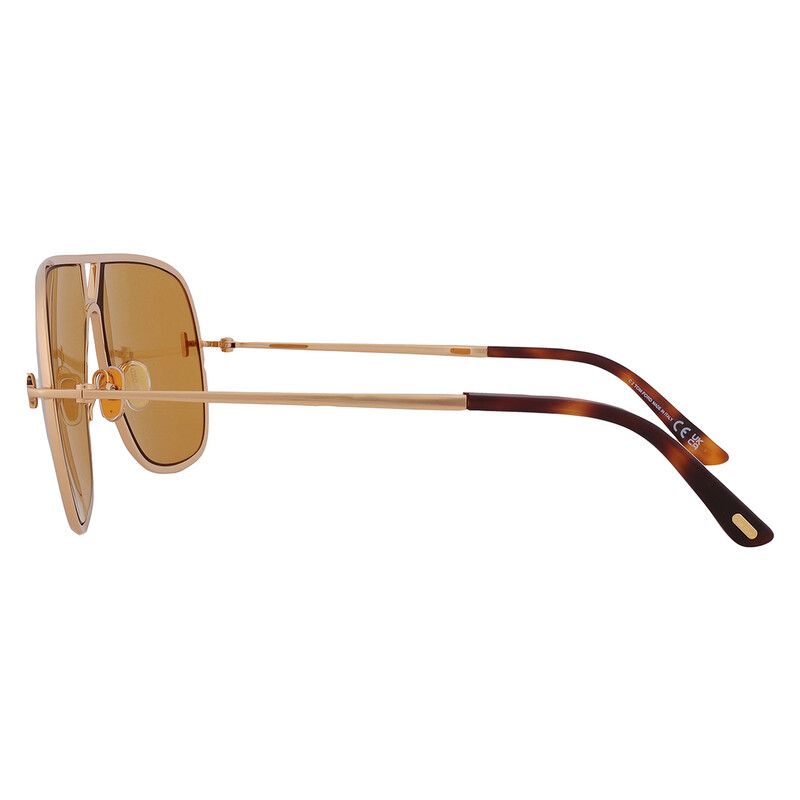 Tom Ford Stavros Amber Navigator Men's Sunglasses FT1204 30E 63