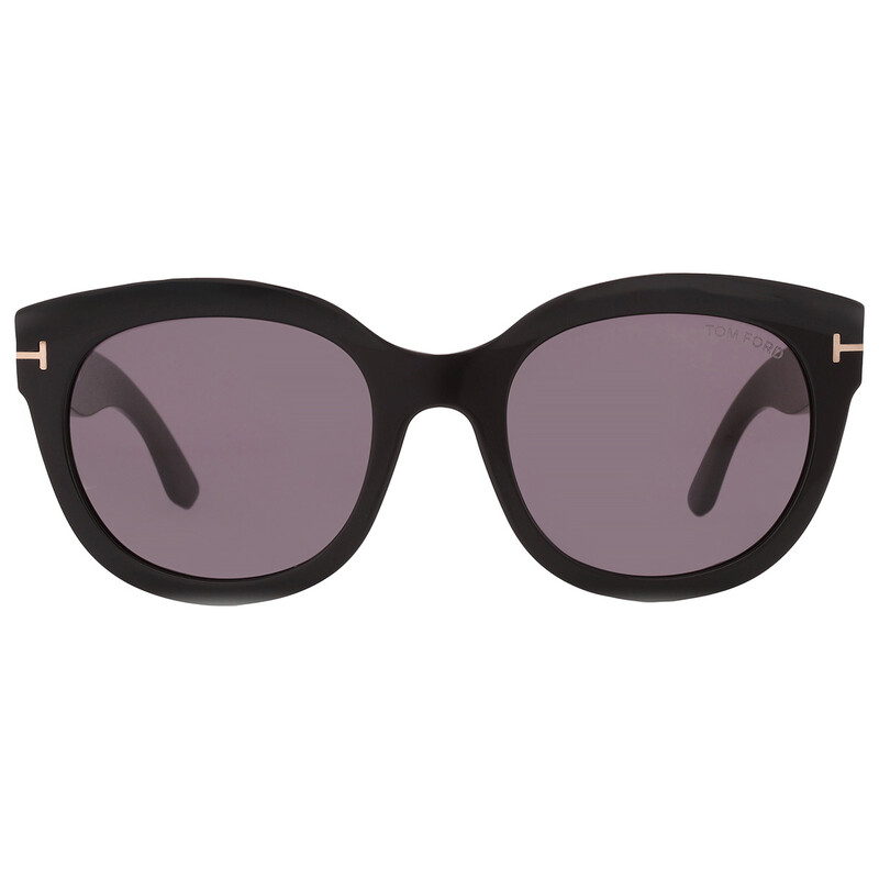 Tom Ford Tamara-02 FT1114 01A Oval Sunglasses - Black / Smoke Amazon.com: Tom Ford Tamara Smoke Oval Ladies Sunglasses  main image 4