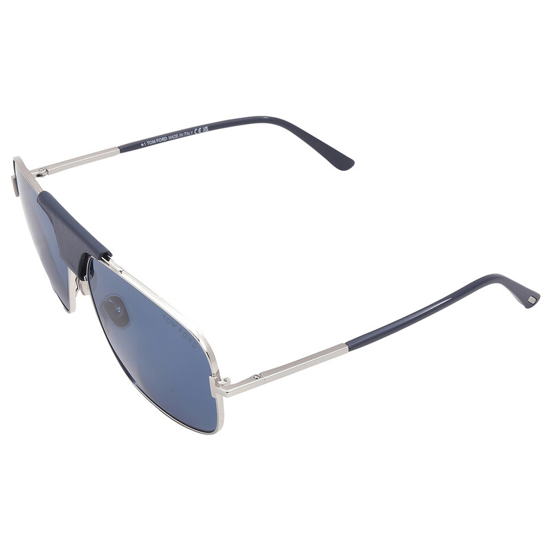 TOMです Tom Ford Tex Blue Navigator Men's Sunglasses FT1096 16V 62