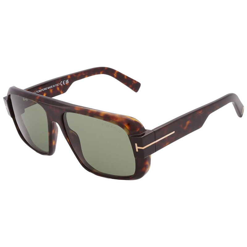 Tom Ford Turner Green Navigator Men's Sunglasses FT1101 52N 58
