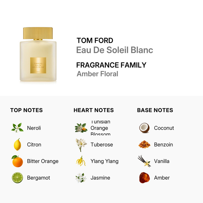 Tom Ford Unisex Eau De Soleil Blanc EDT 3.4 oz Fragrances