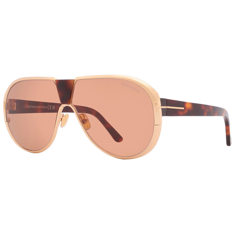Tom Ford Vincenzo Brown Pilot Men's Sunglasses FT1072 30E 64