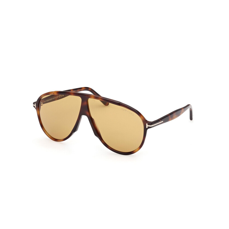 Tom Ford Vladimir Amber Pilot Men's Sunglasses FT1211 53E 65