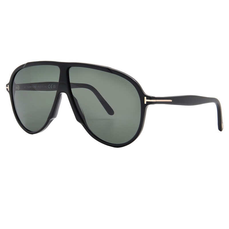 Tom Ford Vladimir Green Pilot Men's Sunglasses FT1211 01N 65