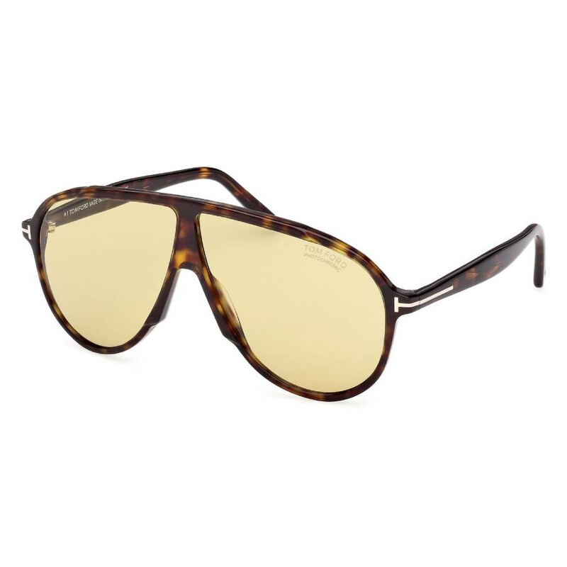 南寿敏夫　タホ川〈トレビ〉水彩画 　 ゴールドフレーム Tom Ford Vladimir Photochromatic Brown Pilot Men's Sunglasses