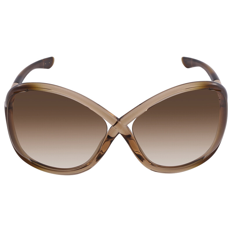 【美品】TOM FORD　サングラス　Whitney FT0009　ブラウン Tom Ford Whitney Gradient Brown Oversized Ladies Sunglasses FT0009