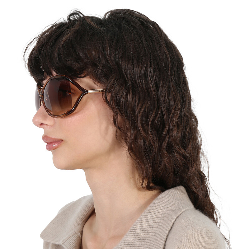 Tom Ford Whitney Gradient Brown Oversized Ladies Sunglasses FT0009