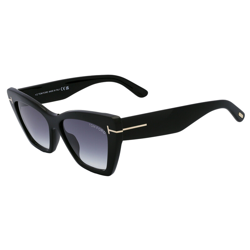 Tom Ford Wyatt Grey Gradient Cat Eye Ladies Sunglasses FT0871 01B